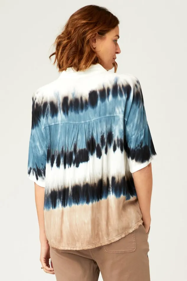 Amos Blouse Oblique Wash Clothing XCVI ShirtsBlouses