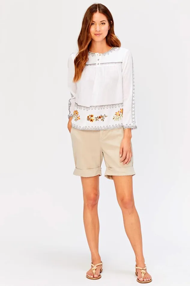 Anastasia Top White Clothing XCVI ShirtsBlouses