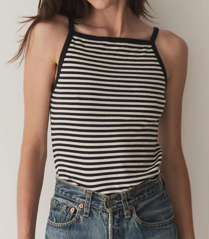 ANGIE TANK Nantucket Stripe Shop DEN Tees