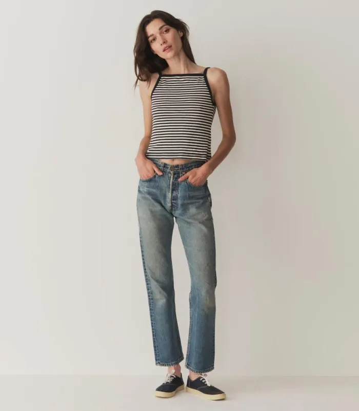 ANGIE TANK Nantucket Stripe Shop DEN Tees