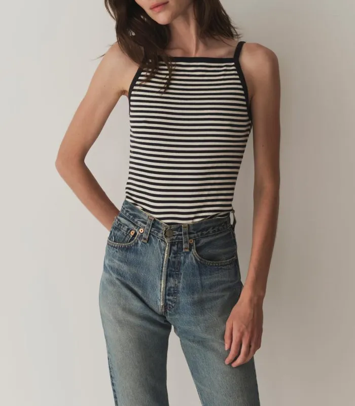 ANGIE TANK Nantucket Stripe Shop DEN Tees