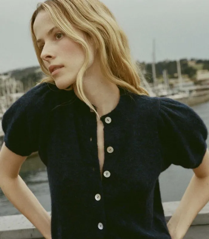 ANISA CARDIGAN Navy Shop DEN Knitwear