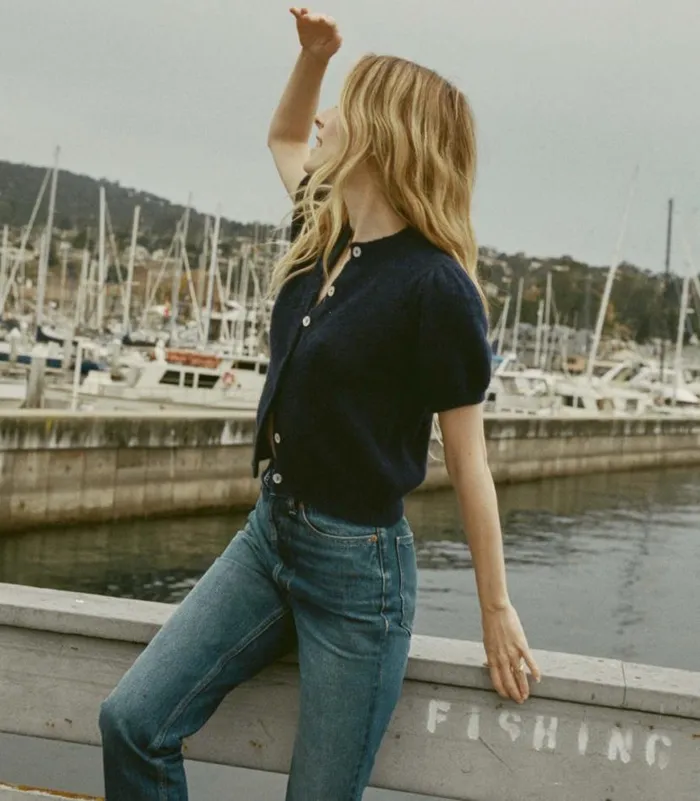 ANISA CARDIGAN Navy Shop DEN Knitwear