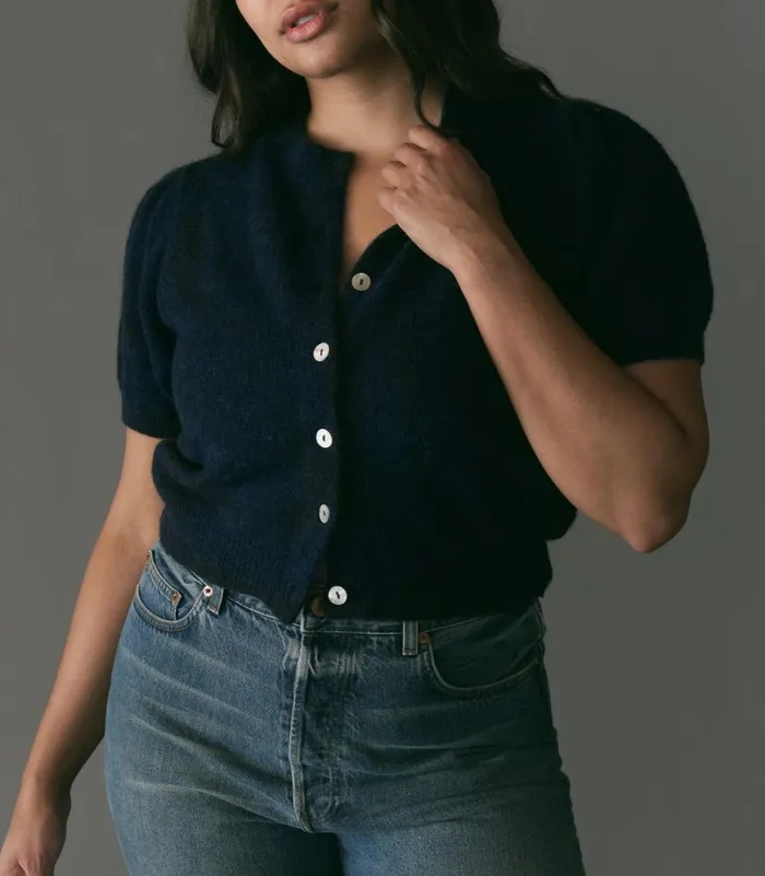 ANISA CARDIGAN Navy Shop DEN Knitwear