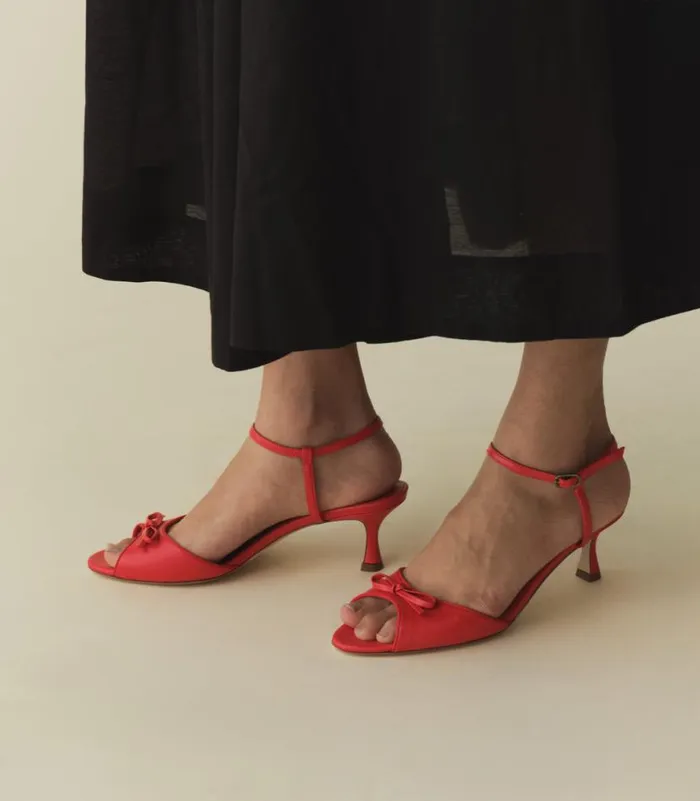ARIANNA PEEP TOE HEEL Fuego Nappa Shop DEN Footwear