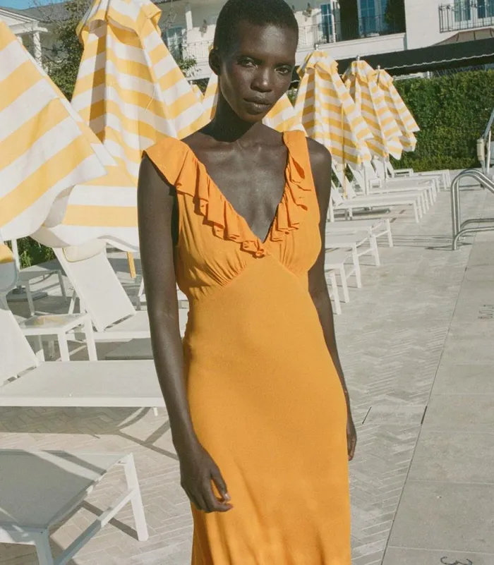ARLEEN DRESS Nasturtium Orange Shop DEN Dresses