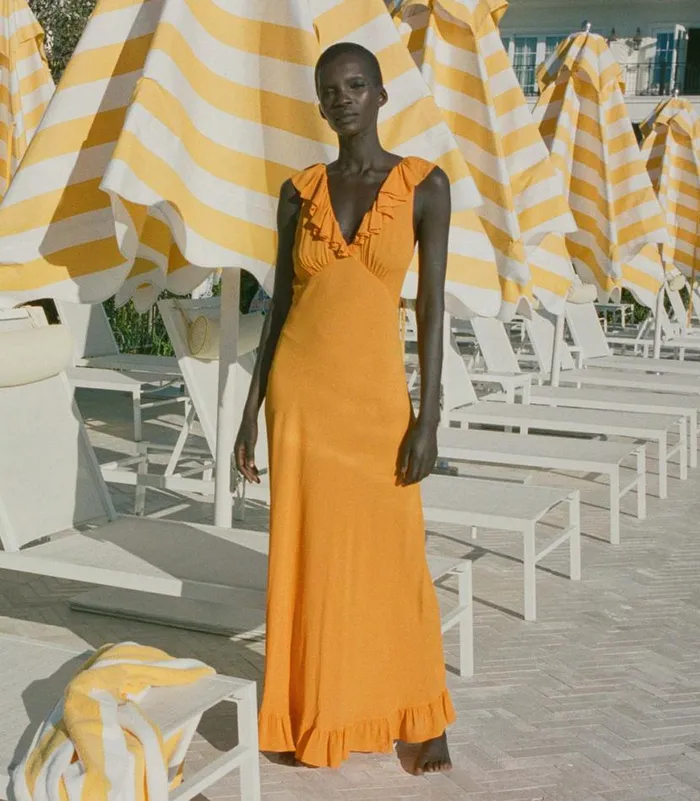 ARLEEN DRESS Nasturtium Orange Shop DEN Dresses