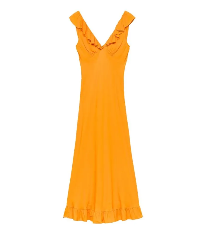 ARLEEN DRESS Nasturtium Orange Shop DEN Dresses