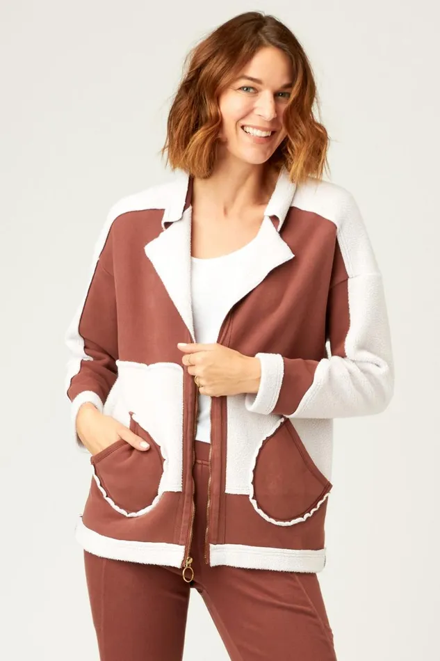 Arlo Jacket Dark Nubuck Clothing XCVI Jackets
