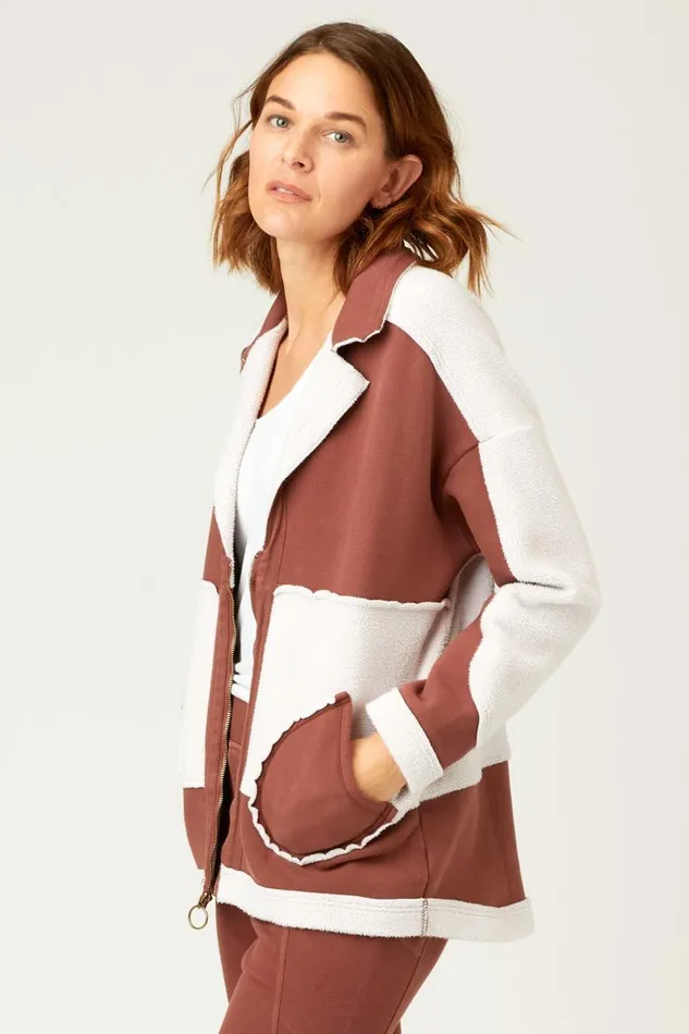 Arlo Jacket Dark Nubuck Clothing XCVI Jackets