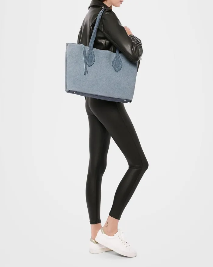 Artisan Work Tote Denim Leather Women Aimee Kestenberg Tote Bags