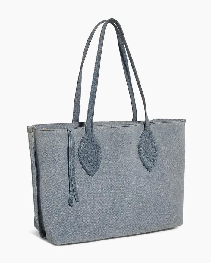 Artisan Work Tote Denim Leather Women Aimee Kestenberg Tote Bags