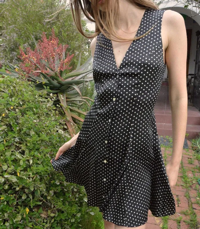 AUBREY DRESS Noir Dot Shop DEN Dresses
