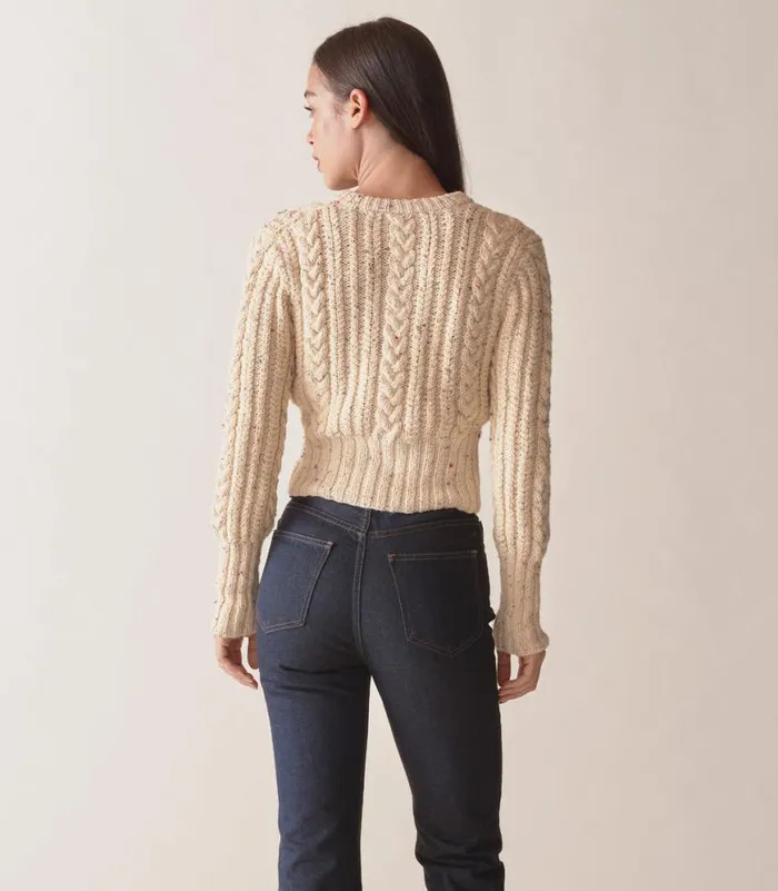 AUDREY CARDIGAN Cream Shop DEN Knitwear