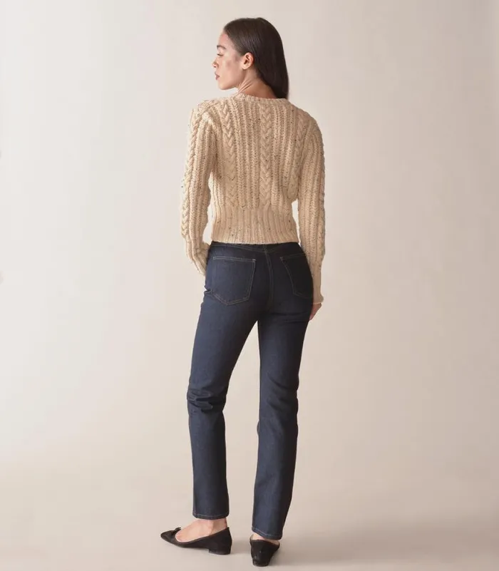 AUDREY CARDIGAN Cream Shop DEN Knitwear