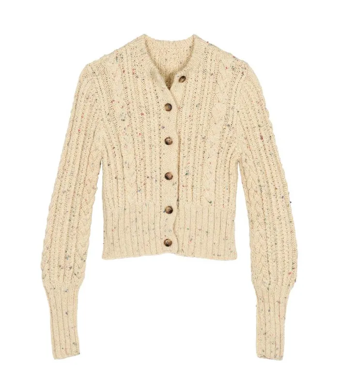 AUDREY CARDIGAN Cream Shop DEN Knitwear
