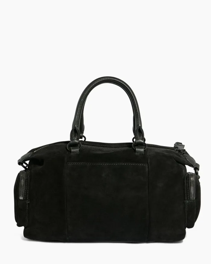Away We Go Satchel Black Suede Women Aimee Kestenberg Satchels