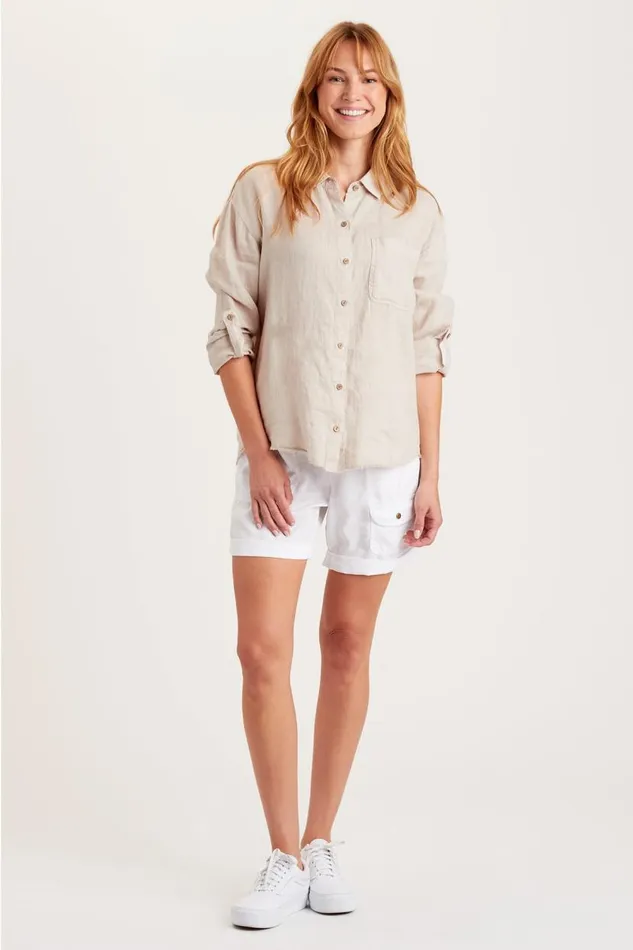Babin Star ButtonUp Cremini Clothing XCVI ShirtsBlouses