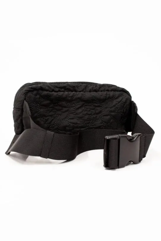 Bags Accessories Damson Madder Frill Cross Body Bag In Black Floral Stitch