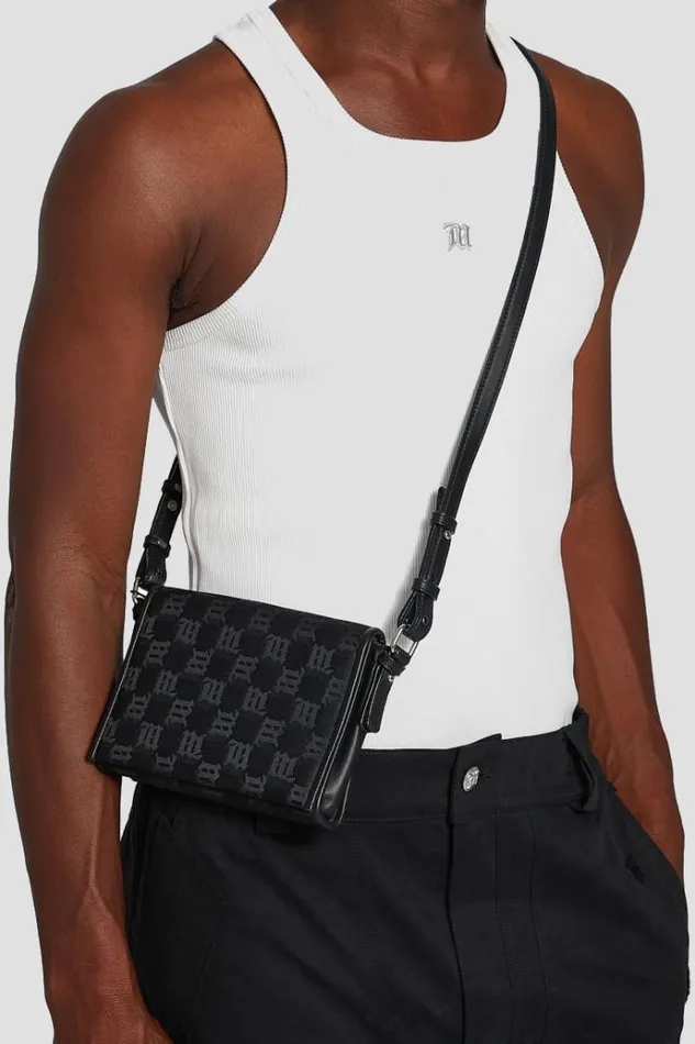 Bags WomenMen MISBHV Jacquard Monogram Phone Pouch Black