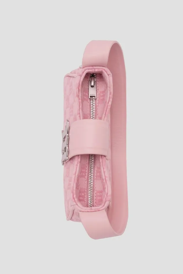 Bags Women MISBHV Jacquard Monogram Shoulder Bag Mini Bubblegum