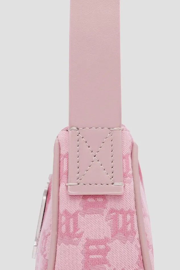 Bags Women MISBHV Jacquard Monogram Shoulder Bag Mini Bubblegum