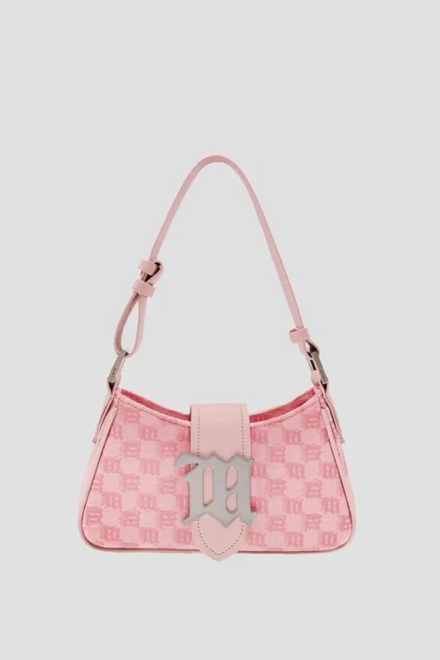 Bags Women MISBHV Jacquard Monogram Shoulder Bag Small Bubblegum