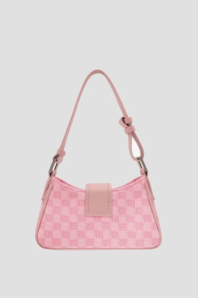 Bags Women MISBHV Jacquard Monogram Shoulder Bag Small Bubblegum