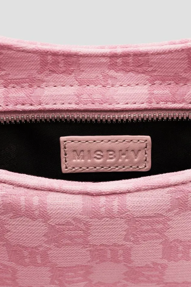 Bags Women MISBHV Jacquard Monogram Shoulder Bag Small Bubblegum