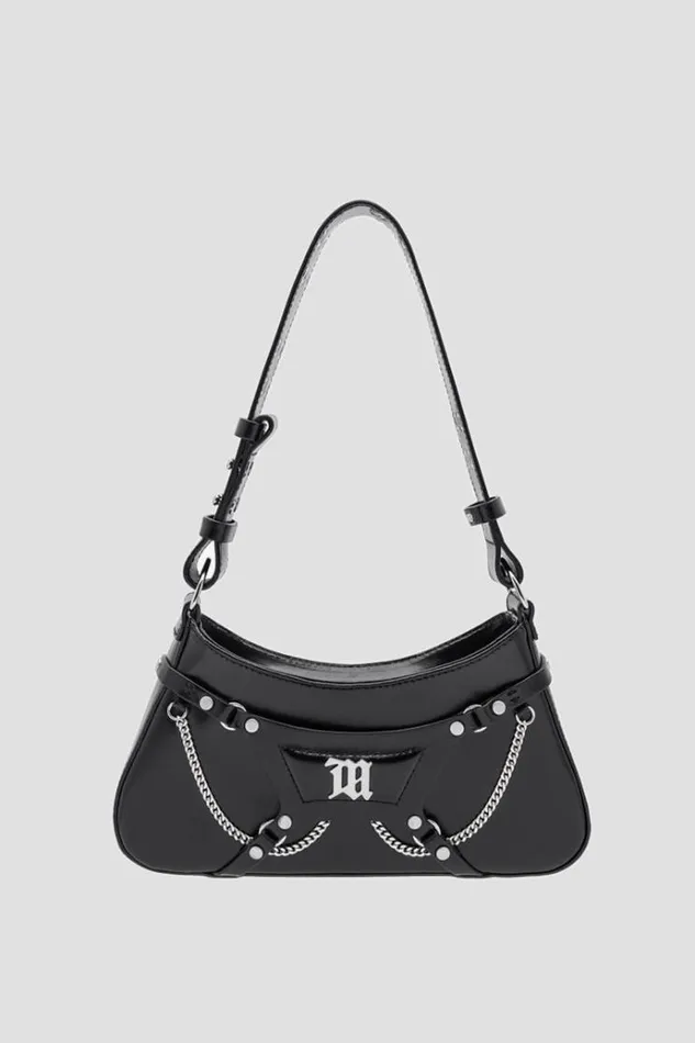 Bags Women MISBHV Leather Fetish Shoulder Bag Black