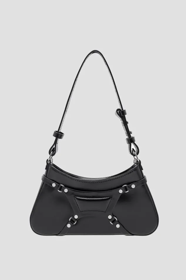 Bags Women MISBHV Leather Fetish Shoulder Bag Black
