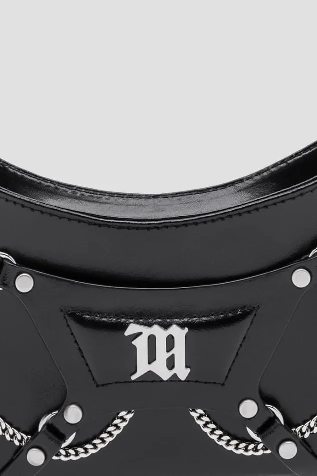 Bags Women MISBHV Leather Fetish Shoulder Bag Black