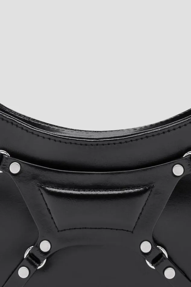 Bags Women MISBHV Leather Fetish Shoulder Bag Black