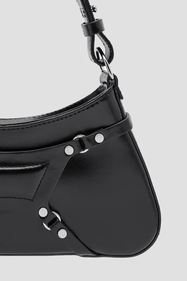 Bags Women MISBHV Leather Fetish Shoulder Bag Black