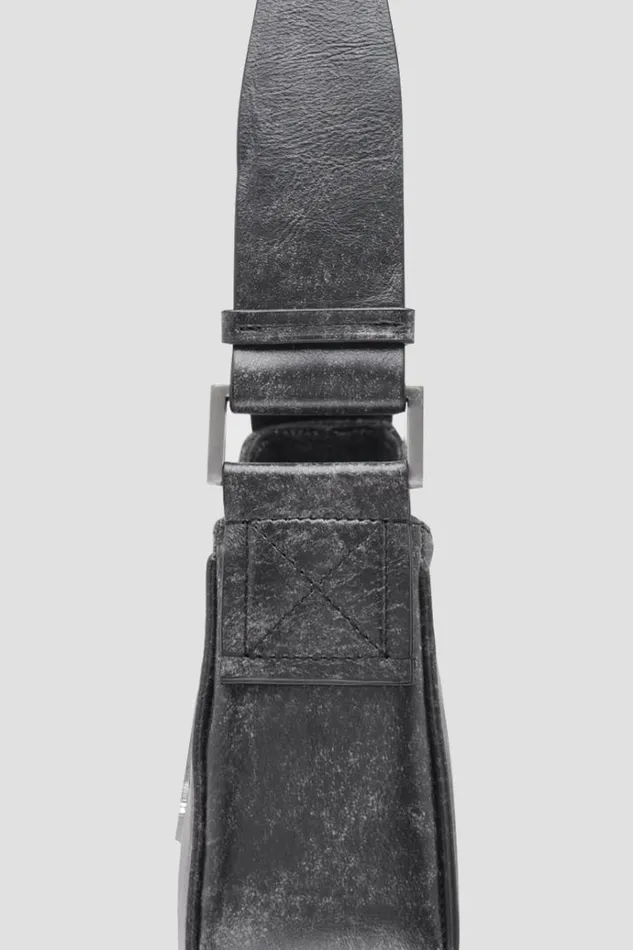 Bags Women MISBHV Leather Shoulder Bag Medium Washed Black