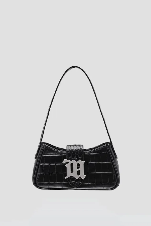 Bags Women MISBHV Leather Shoulder Bag Mini Croco Croco Black