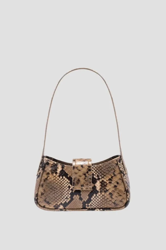 Bags Women MISBHV Leather Shoulder Bag Mini Snakeskin Snakeskin Beige