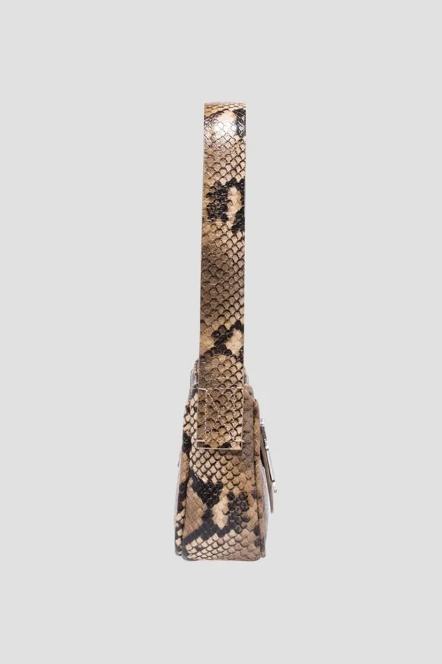Bags Women MISBHV Leather Shoulder Bag Mini Snakeskin Snakeskin Beige