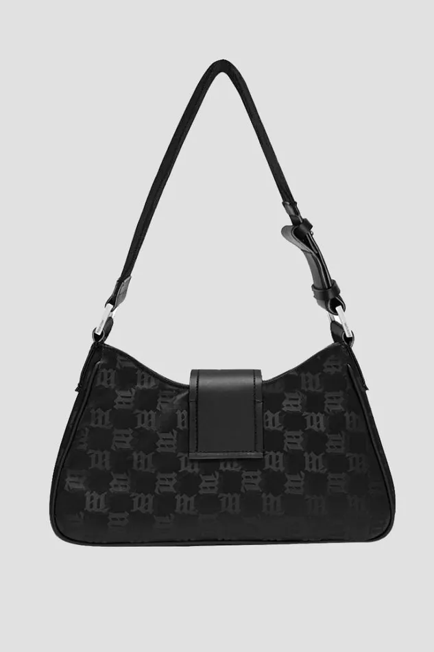 Bags Women MISBHV Nylon Monogram Shoulder Bag Medium Black