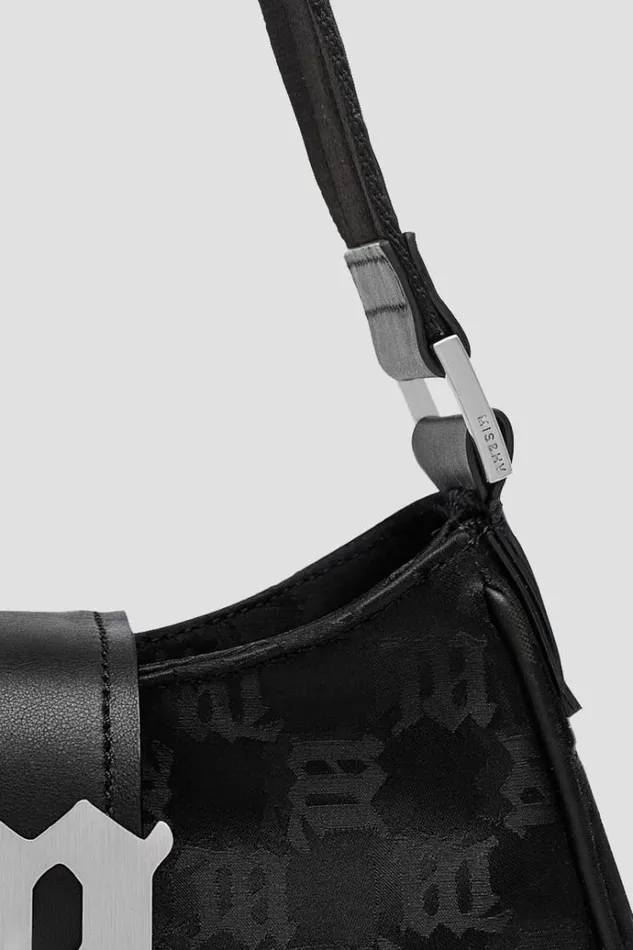 Bags Women MISBHV Nylon Monogram Shoulder Bag Medium Black