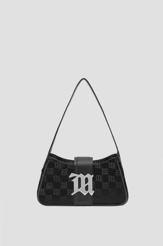 Bags Women MISBHV Nylon Monogram Shoulder Bag Mini Black