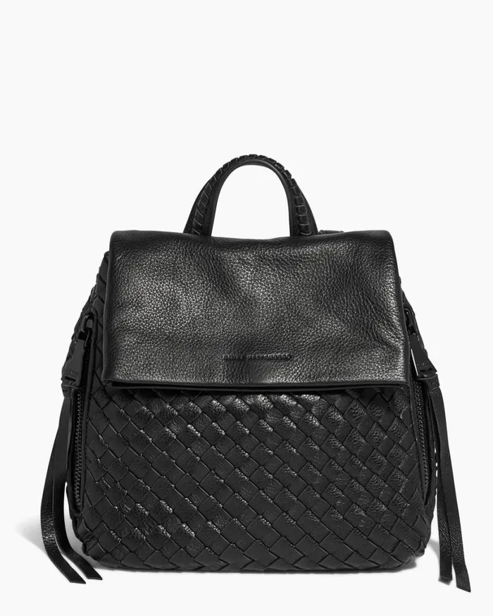 Bali Backpack Black Woven Women Aimee Kestenberg Backpacks