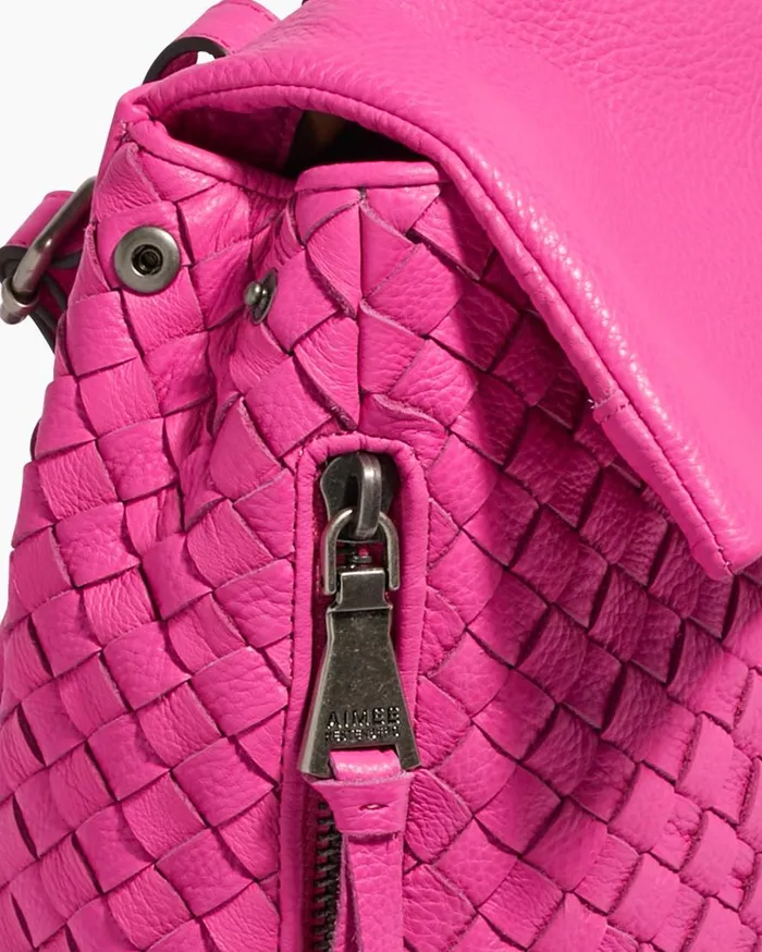 Bali Backpack Hot Pink Woven Women Aimee Kestenberg Backpacks