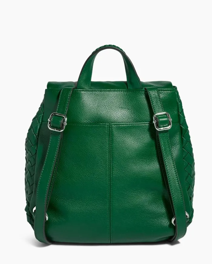 Bali Backpack Kelly Green Woven Women Aimee Kestenberg Backpacks