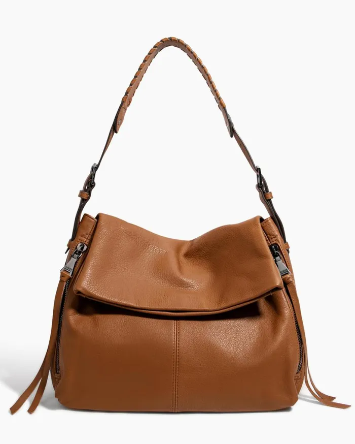 Bali Hobo Chestnut Brown With Gunmetal Women Aimee Kestenberg Shoulder Bags