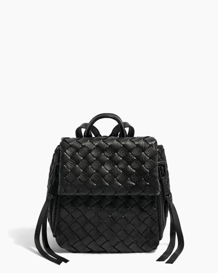 Bali Mini Backpack Black Woven Women Aimee Kestenberg Backpacks