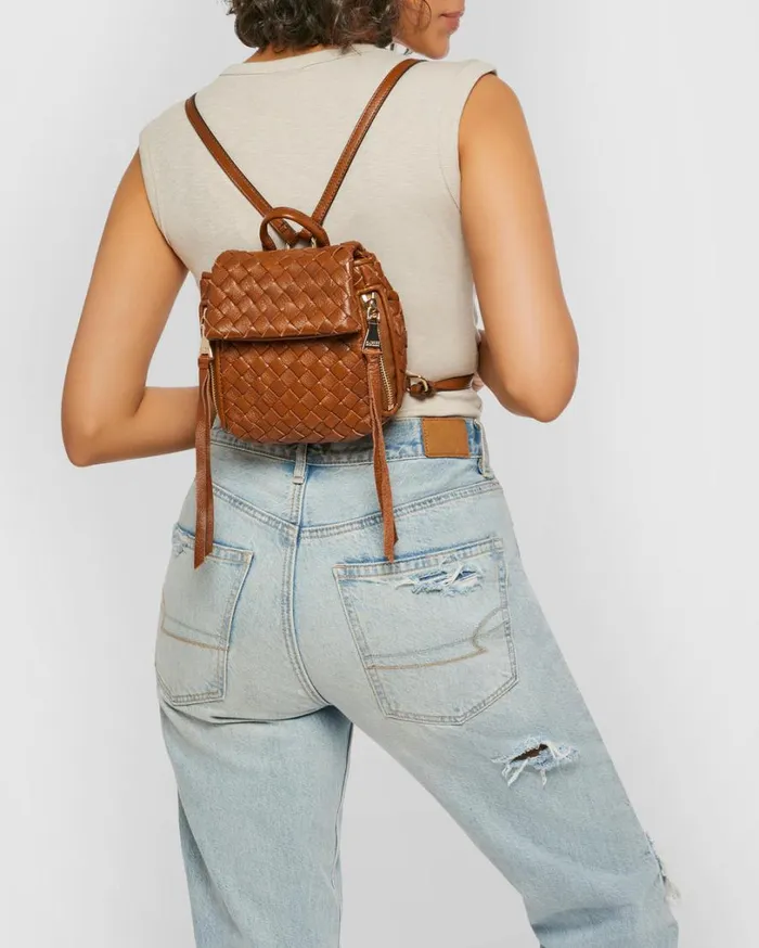 Bali Mini Backpack Cinnamon Woven Women Aimee Kestenberg Backpacks