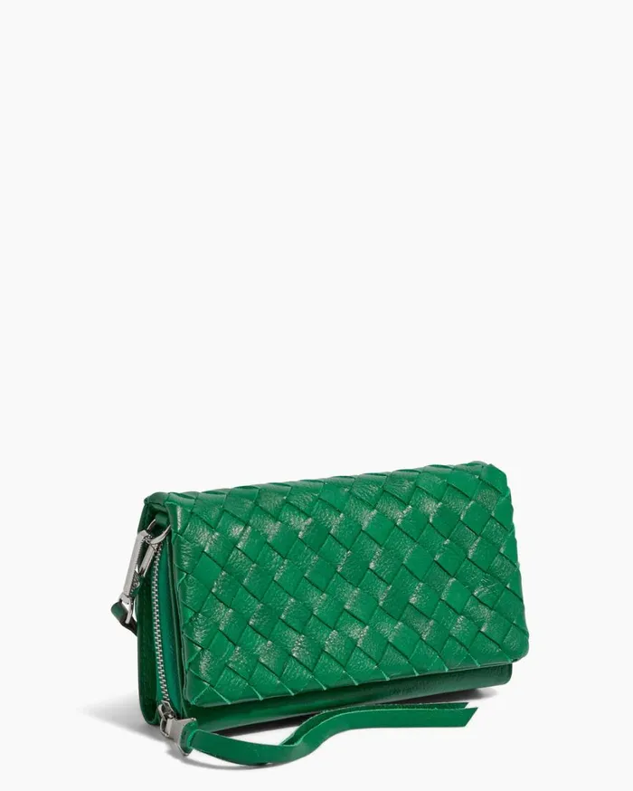 Bali Wallet Crossbody Kelly Green Woven Women Aimee Kestenberg Crossbody Bags