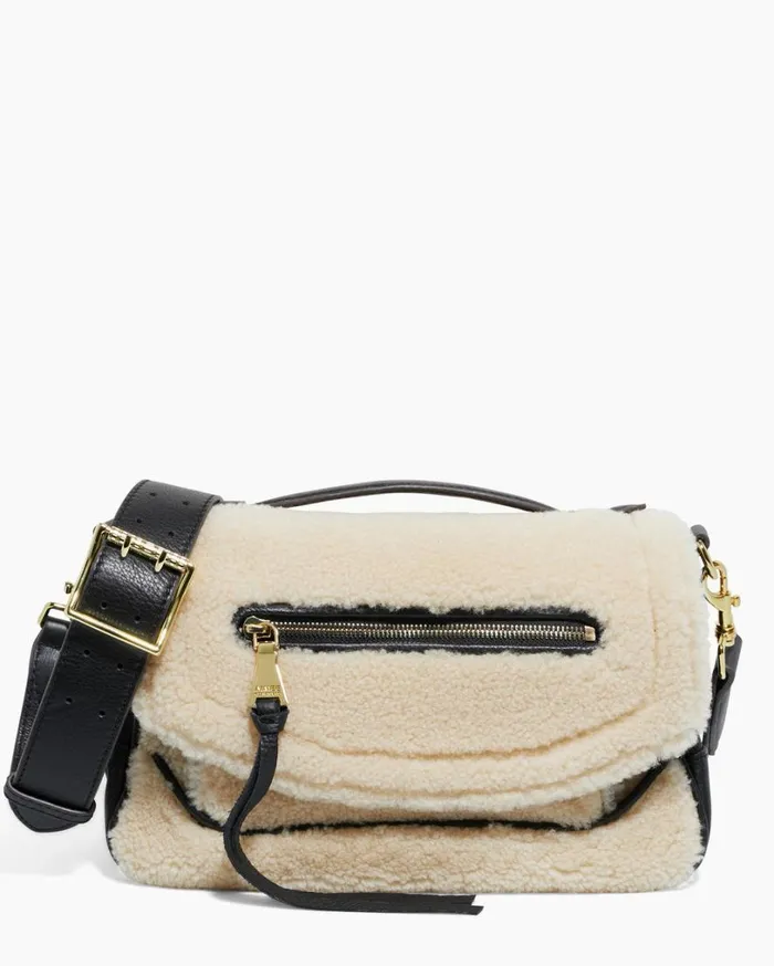 Bandit Crossbody Natural Shearling Women Aimee Kestenberg Crossbody Bags