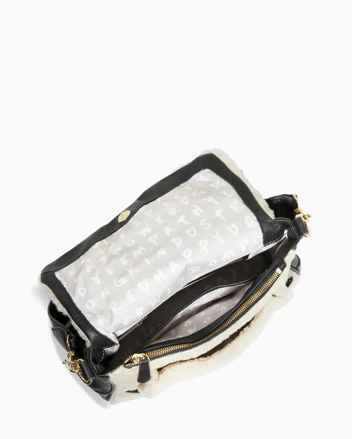 Bandit Crossbody Natural Shearling Women Aimee Kestenberg Crossbody Bags